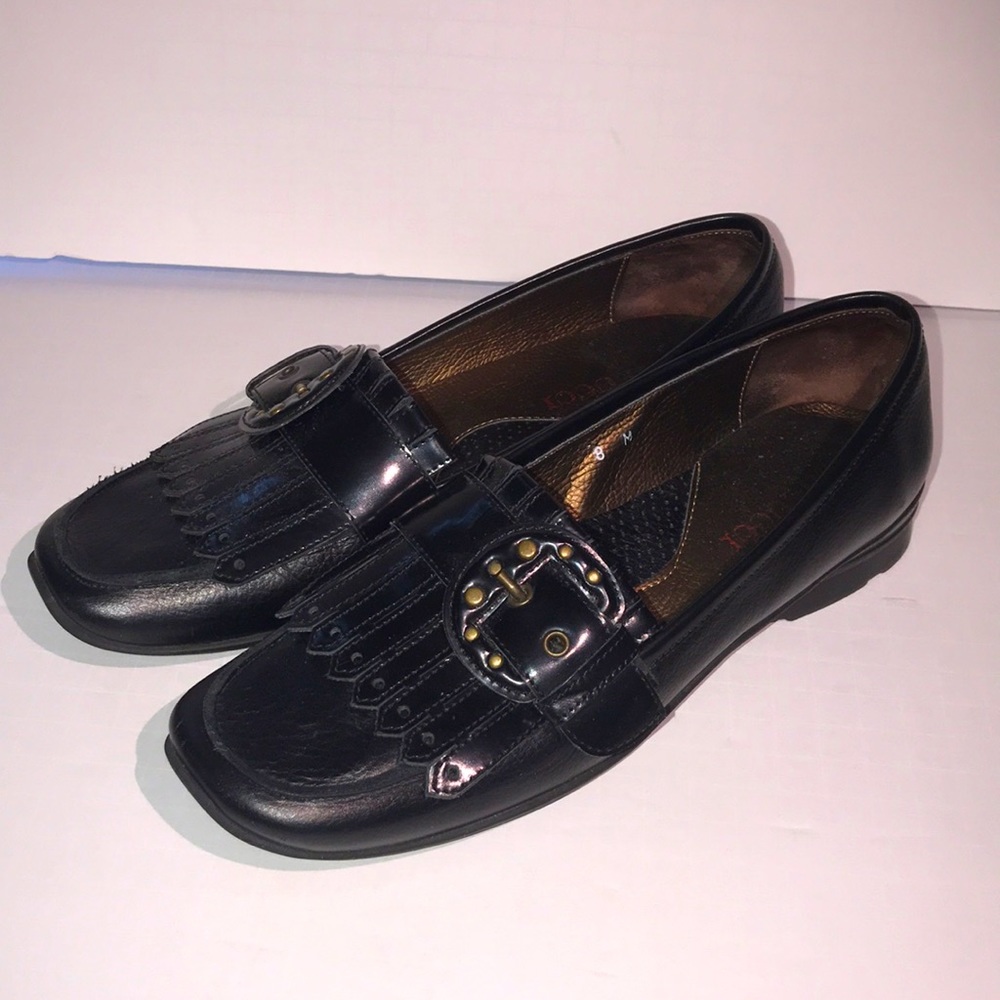 Sesto Meucci Leather Kiltie Loafers